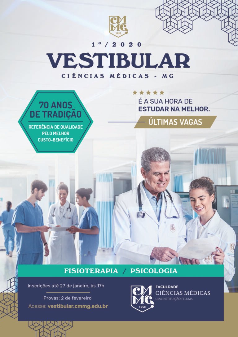 A FCM-MG está com as inscrições abertas para as últimas vagas do vestibular dos cursos de graduação em Fisioterapia e Psicologia até o dia 27 de janeiro, às 17h.