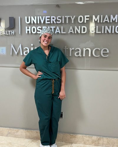 Dra. Marcella Galinari, residente de cirurgia geral no HUCM, Miami University (2024)